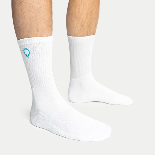 Socks with pictogram embroidery