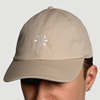 Beige cap with pictogram embroidery