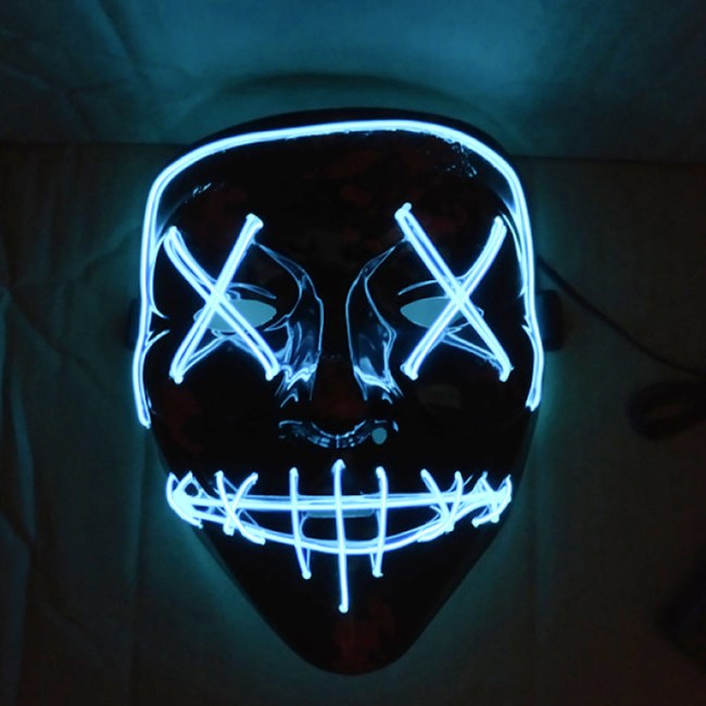 El Wire Purge Led mask Turkos