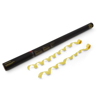 Konfettikanon 80 cm gul pappersserpentiner