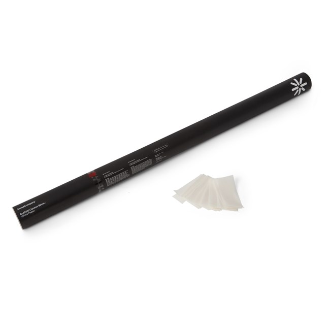 Confetti cannon 80 cm white paper