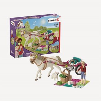 Schleich Häst och vagn med fina tillbehör