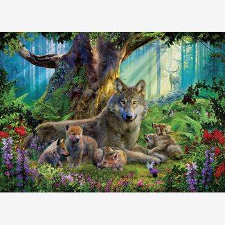 1000 bitar - Wolves in the forest