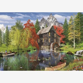 1500 bitar - Dominic Davison, Fishing by the mill