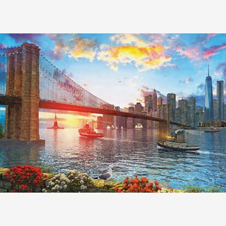 1000 bitar - Dominic Davison, Sunset in New York