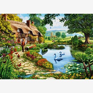 1000 bitar - Steve Crisp, Cottage by the lake