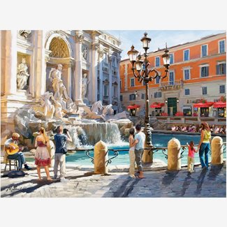 3000 bitar - The Trevi fountain