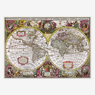 2000 bitar - A new land and water map, 1630