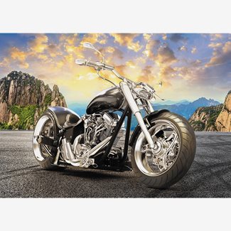 500 bitar - Black motorcycle