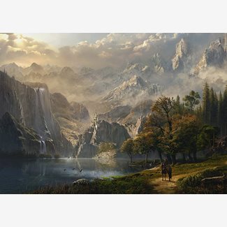 1000 bitar - Pastoral waterfall