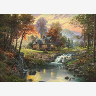 1000 bitar - Thomas Kinkade, Mountain retreat
