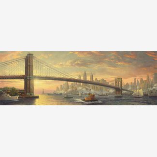 1000 bitar - Thomas Kinkade, Brooklyn bridge