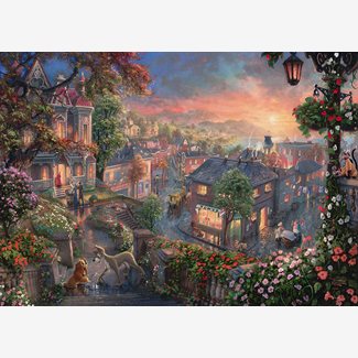 1000 bitar - Thomas Kinkade, Lady och Lufsen