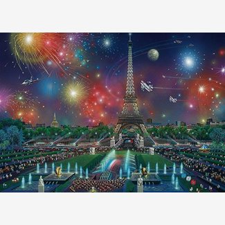 1000 bitar - Alexander Chen, Fireworks at the Eiffel Tower