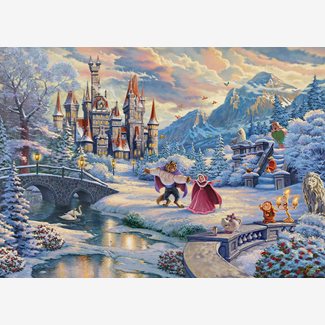 1000 bitar - Thomas Kinkade, Beauty and the beast winter