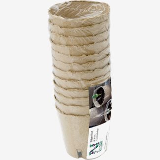 Krukor, fiber, 8 cm, runda, 12 st