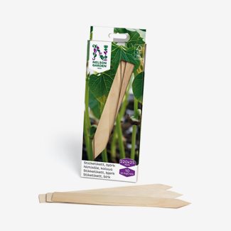 Sticketikett i trä, 22 cm - 10 st