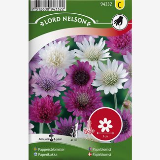 Pappersblomster, bl färger