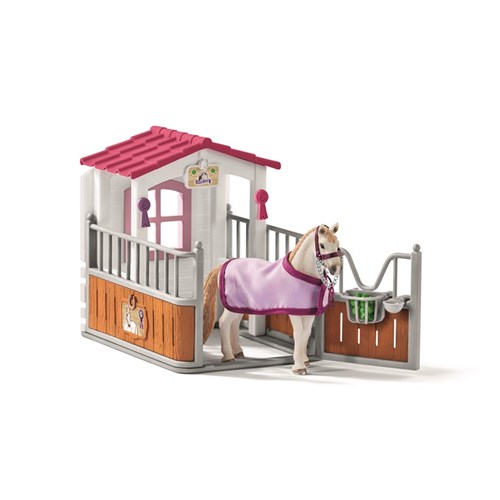 Schleich Stall och häst