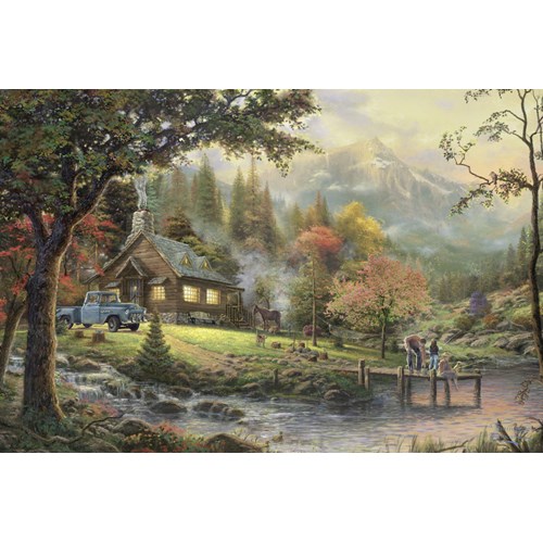 500 bitar - Thomas Kinkade, Peaceful moment
