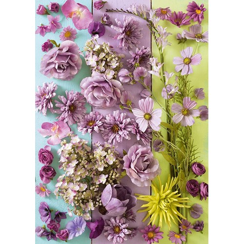 1000 bitar - Violetta blommor