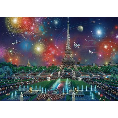 1000 bitar - Alexander Chen, Fireworks at the Eiffel Tower