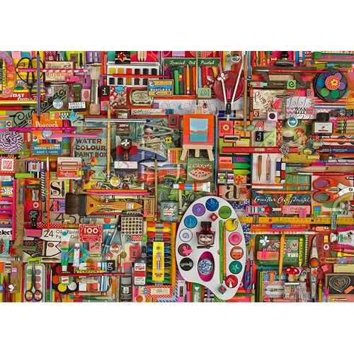 1000 bitar - Shelley Davies, Vintage artists materials