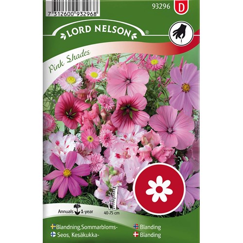Mix, Sommarblommor, rosa