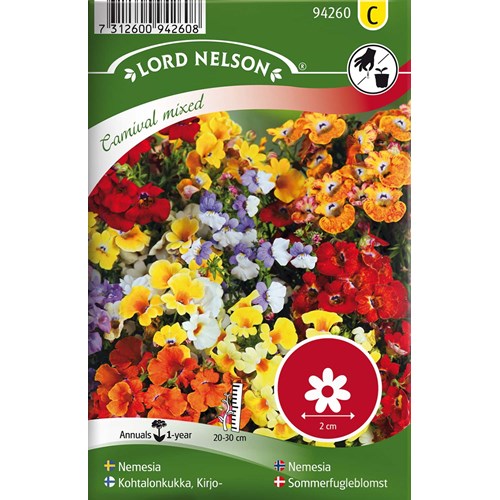 Nemesia, Carnival, bl färger