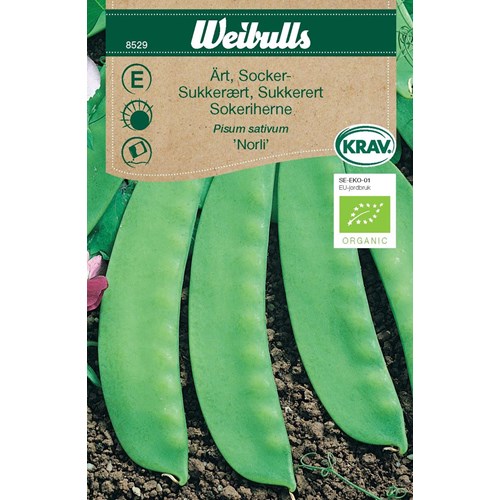 Ärt, sockerärt låg KRAV