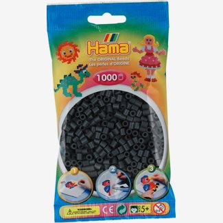 Pärlor Hama midi nr 71, 1000 st, mörkgrå