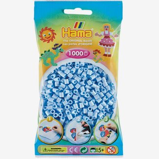 Pärlor Hama midi nr 97, 1000 st, pastellblå