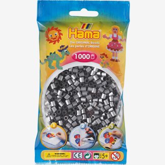 Pärlor Hama midi nr 62, 1000 st, silvermetalic