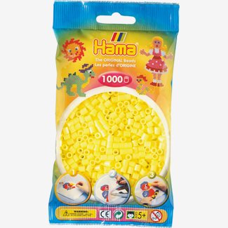 Pärlor Hama midi nr 43, 1000 st, gul pastel