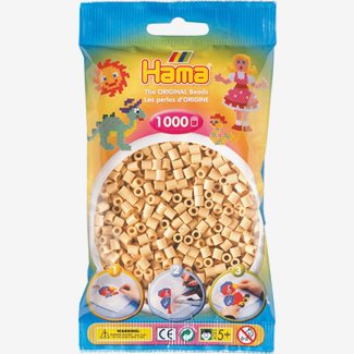 Pärlor Hama midi nr 27, 1000 st, varmbeige