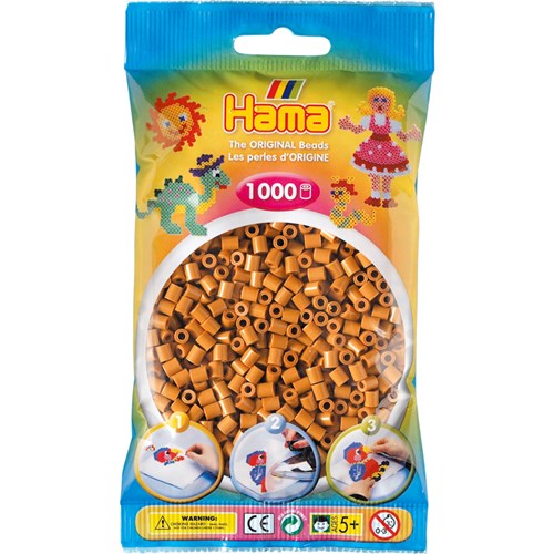 Pärlor Hama midi nr 21, 1000 st, ljusbrun