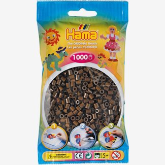 Pärlor Hama midi nr 12, 1000 st, mörkbrun
