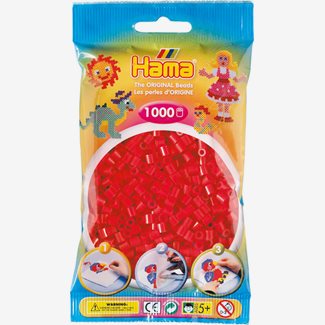 Pärlor Hama midi nr 05, 1000 st, röd