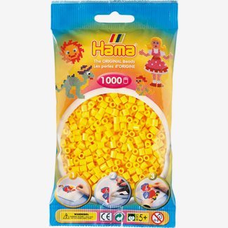 Pärlor Hama midi nr 03, 1000 st, gul
