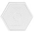 Pärlplatta midi hexagon stor