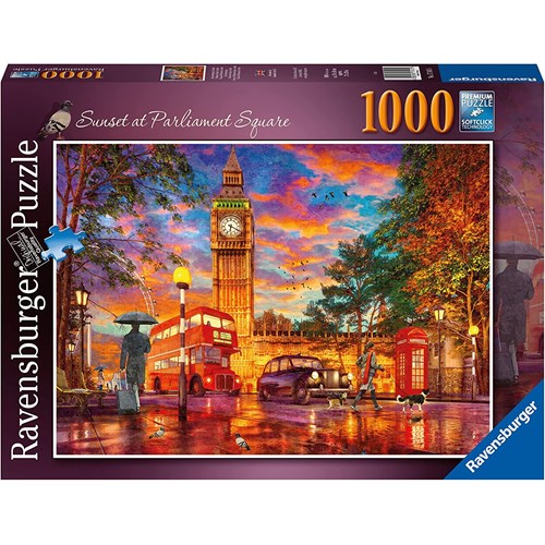 1000 bitar - Sunset at parliament square