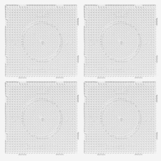Pärlplatta midi kvadrat 4-pack