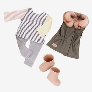 Klädset med parkas