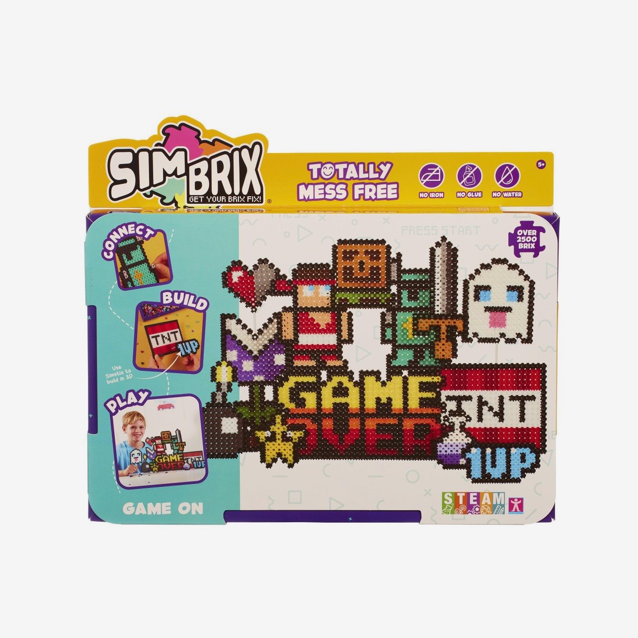 Character Options 07998 Simbrix Feature Pack Game On With 2500 Brix Creative Activity Steam Arts And Crafts Kids Toys For Girls Boys Ages 5 And Up Small - View #9