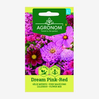 Blomsterblandning, Rosa-röd
