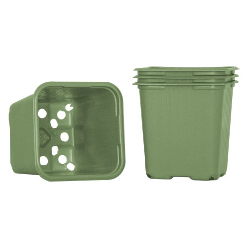 Krukor, plast, 8 cm, 20 st grön
