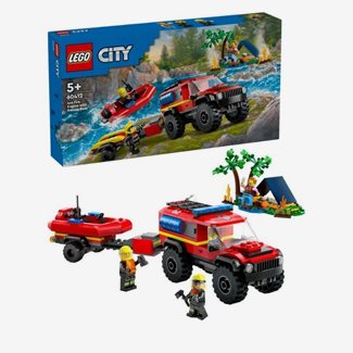 Lego city, 4 x 4 Brandbil med räddningsbåt
