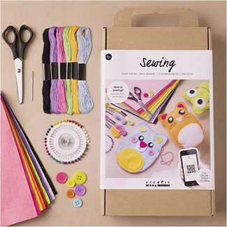 Pysselset, DIY Sömnadskit - Nallar