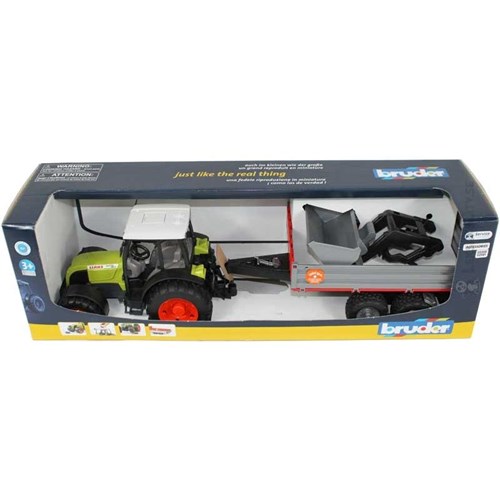Traktor, Claas Nectis 267 F med frontlastare och tippsläp