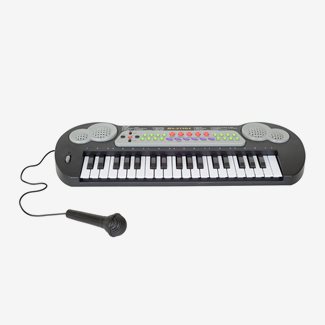Keyboard med 37 tangenter och mikrofon
